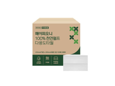메이피오니 위생타올 2000매(천연펄프 무형광)