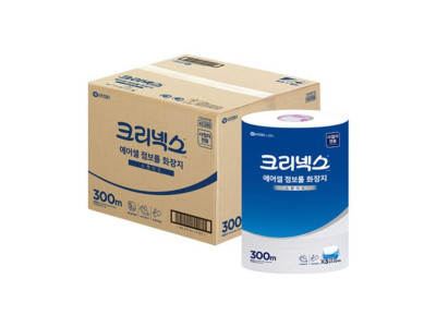 크리넥스 에어셀 점보롤 화장지 300m 16롤 45386