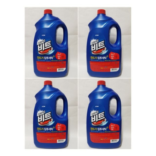 비트 액체세제 일반용 4L 용기 4개입 CJ라이온 세제