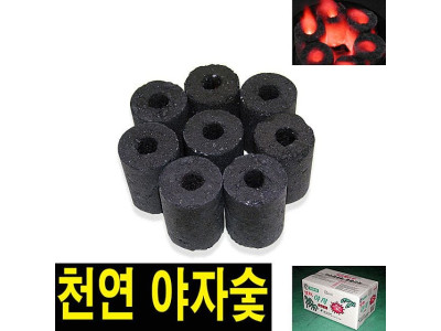 야자천하 야자숯 한박스(120개) 캠핑숯 바베큐숯 불탄