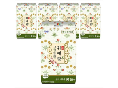 귀애랑 팬티라이너 롱 38개입 5개