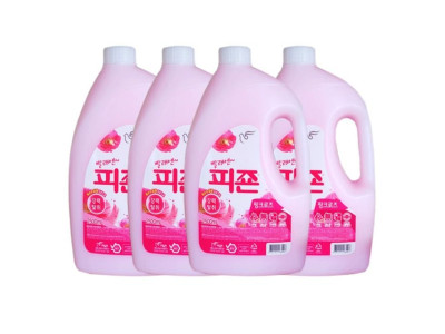피죤 섬유유연제 핑크로즈(용기) 2500ml 4개