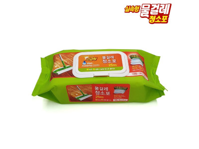 고급형 대형 물걸레 청소포 캡형25매 10개 한박스
