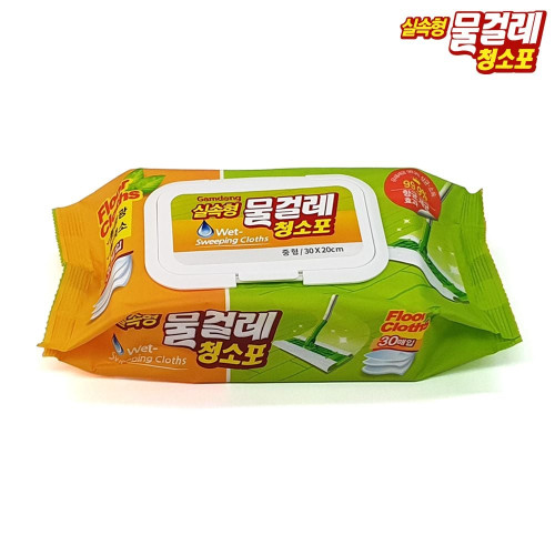실속형 중형 물걸레 청소포 캡형 20개 한박스