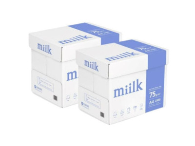 밀크 A4 75g 5000매 복사용지 (500매x5권 2박스)