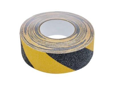 BLEX 미끄럼방지 논슬립 테이프 황흑사선 50mm x 15M