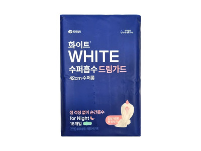 화이트 수퍼흡수 수퍼롱 오버나이트 42cm 16P -O