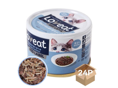고양이 홍삼 캔간식 흰살참치 멸치 160g 24P 습식