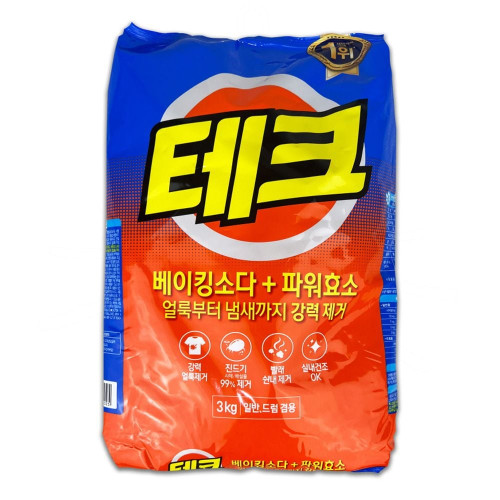 테크 베이킹소다+파워효소 분말세제 3kg -O