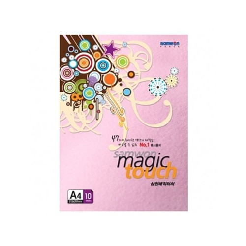 삼원 매직터치 M41 꽃분홍.A4 180g.1권 10