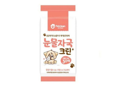 눈물자국 크린티슈 30매(두툼한타입)