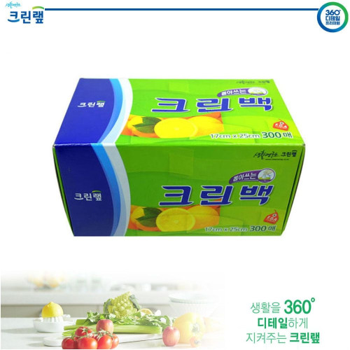 (크린랩) 크린백 17cm x 25cm (300매) 위생비닐백