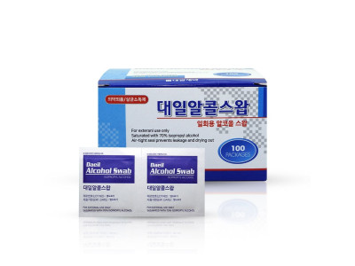 대일제약 알콜스왑 100매 알콜솜 알콜티슈 소독솜