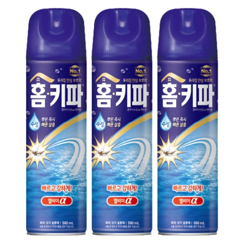 홈키파 엘비이 수성 알파뉴에어로졸 x 3개 스프레이