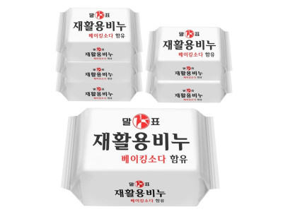 말표 세탁 빨래비누 재활용비누 400gx6개