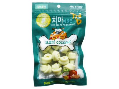 강아지 덴탈껌 코코넛 80g 1P 반려견 애견 치아 간식
