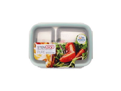 스텐락 밀폐용기 찬통 퓨어 멀티 직사각 2호 500ml