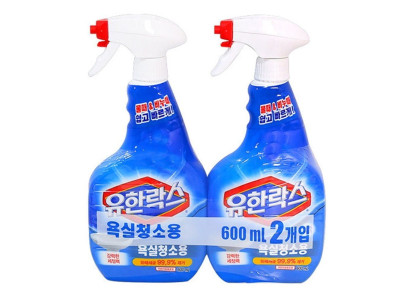 유한락스 욕실 청소용 600ml(2P세트)