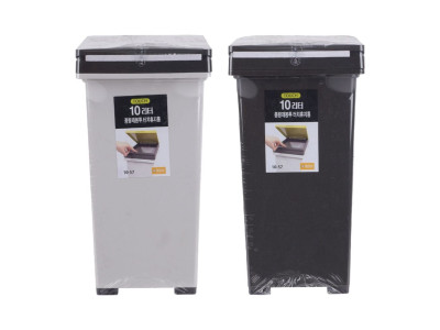 터치 휴지통 10L (색상랜덤)