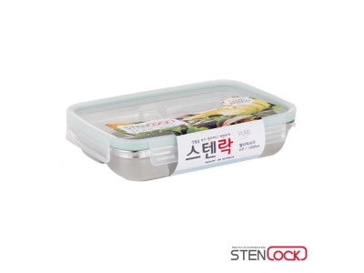 스텐락 퓨어 멀티직사각 2구찬합 500ml