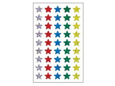 별 스티커 315-5 13x14mm 4매 5색혼합 홀로그램