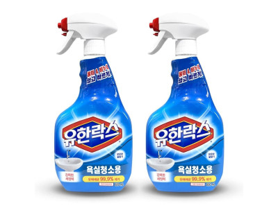 유한락스 욕실 화장실 청소 세정제 600ml 2개