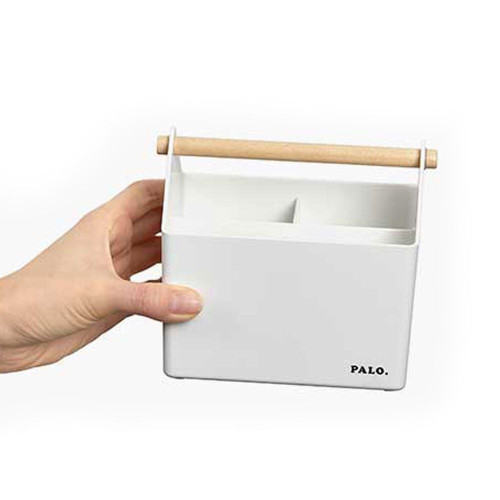 칸막이 소품정리함 연필꽂이 펜홀더 14.5x11cm 1개 WH