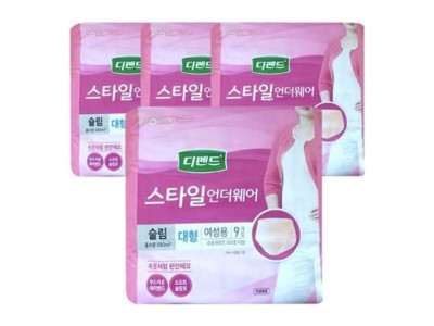 디펜드 스타일 언더웨어 슬림 대형 여성용 9P x 4팩