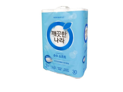깨끗한나라 순수 소프트 화장지3겹 30m 30롤