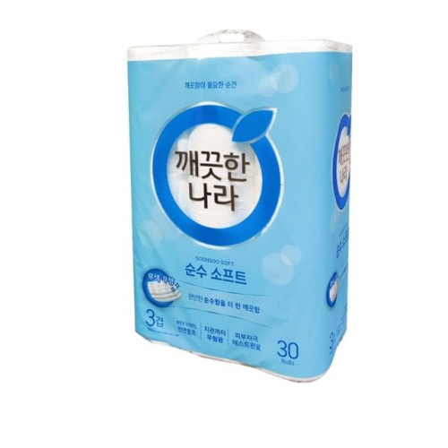 깨끗한나라 순수 소프트 화장지3겹 30m 30롤