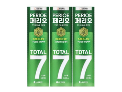페리오 토탈7 스트롱 치약 140g 3P