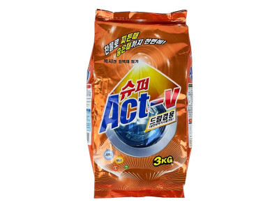 슈퍼액트 분말세제 일반드럼겸용세제 3kg-O
