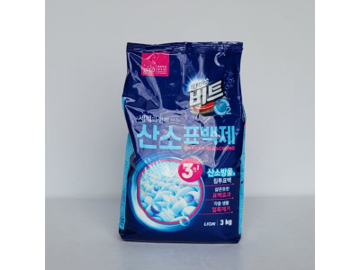 라이온 비트 O2 산소표백제 3kg 리필형 파우치