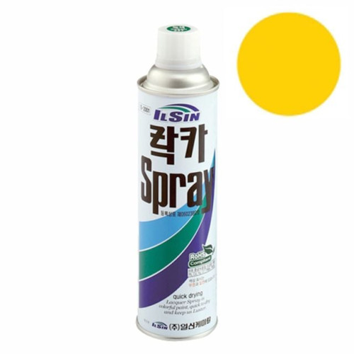 일신 락카 스프레이 황색 420ml