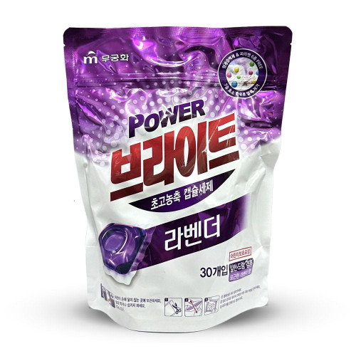 무궁화 브라이트 초고농축 캡슐 세제 라벤더향 30개입