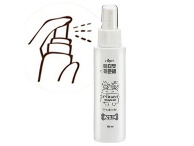 강아지 뿌리는 미스트 치약 100ml 1P 허브 치석관리