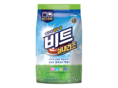 비트 실내건조 가루세제 2.7kg 파우치