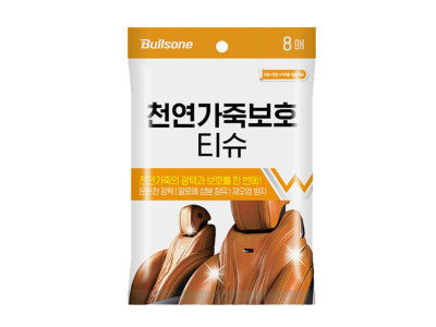 불스원145 천연가죽보호 티슈 8매 인조가죽 차량용