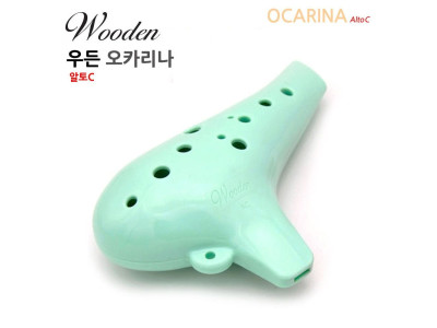 입문.교육용 알토C 오카리나 우든 민트