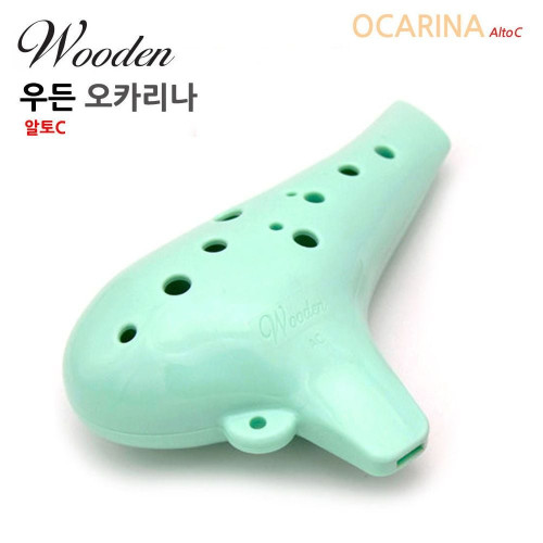 입문.교육용 알토C 오카리나 우든 민트