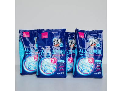 라이온 비트 O2 산소표백제 3kg 리필형 파우치 4개