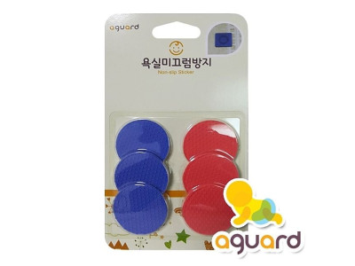 아가드 욕실미끄럼방지 원형 칼라논슬립패드 6장