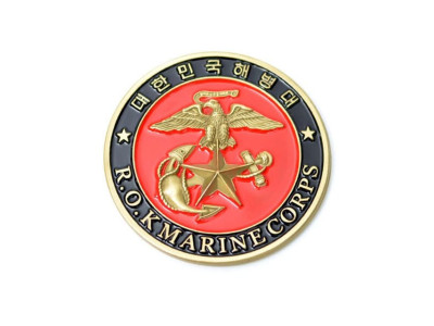 해병대 철제 차량 부착용 스티커 엠블럼