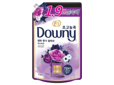 다우니 섬유유연제 리필 생화향기 미스티크 1.35L