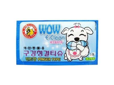 와우이크린 구강 청결티슈 1매
