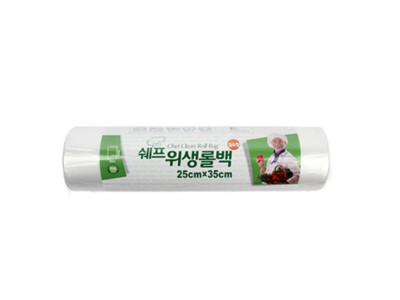 쉐프롤백 25cmX35cmX100매/지퍼백/크린백/위생백