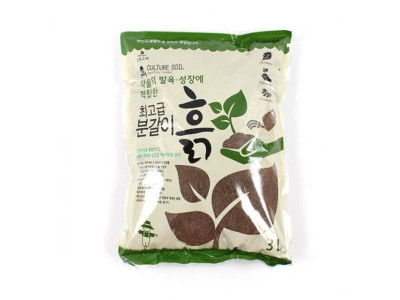 초록스타 분갈이흙 3L 배양토 원예용 화분 상토