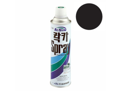 일신 락카 스프레이 무광흑색 420ml