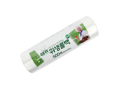 쉐프 롤백 (25x35) 500매 롤팩 위생롤백 비닐팩 봉투