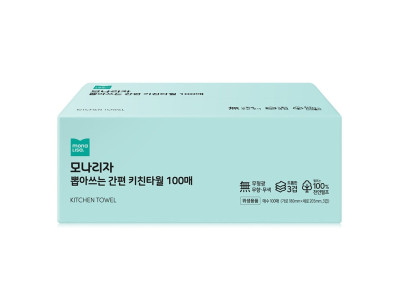 모나리자 뽑아쓰는 간편 키친타월 100매